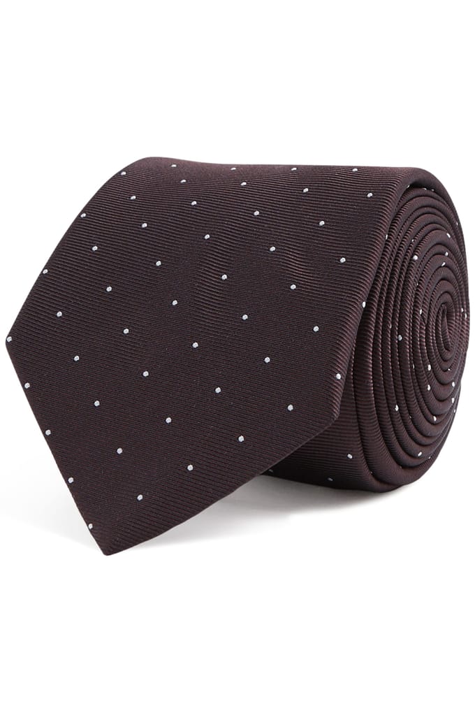 Reiss Liam Textured Polka Dot Tie Taglia: OS | Cravatte Outlet | Uomo