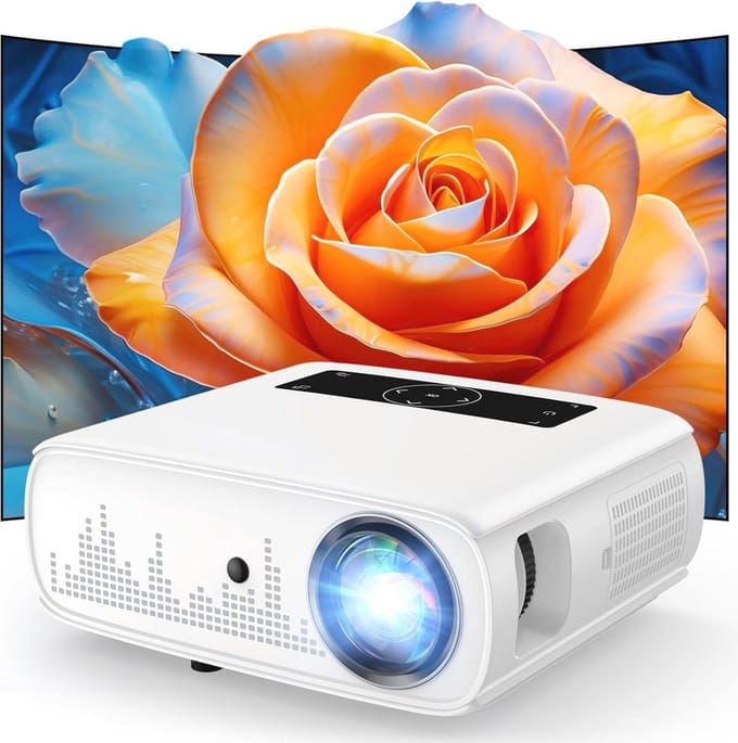 Native 1080P Projector met Wifi en Bluetooth - 300 Inch Full HD Filmprojector