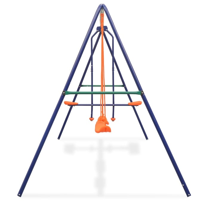 vidaXL - Schommelset - met - 4 - zitjes - oranje