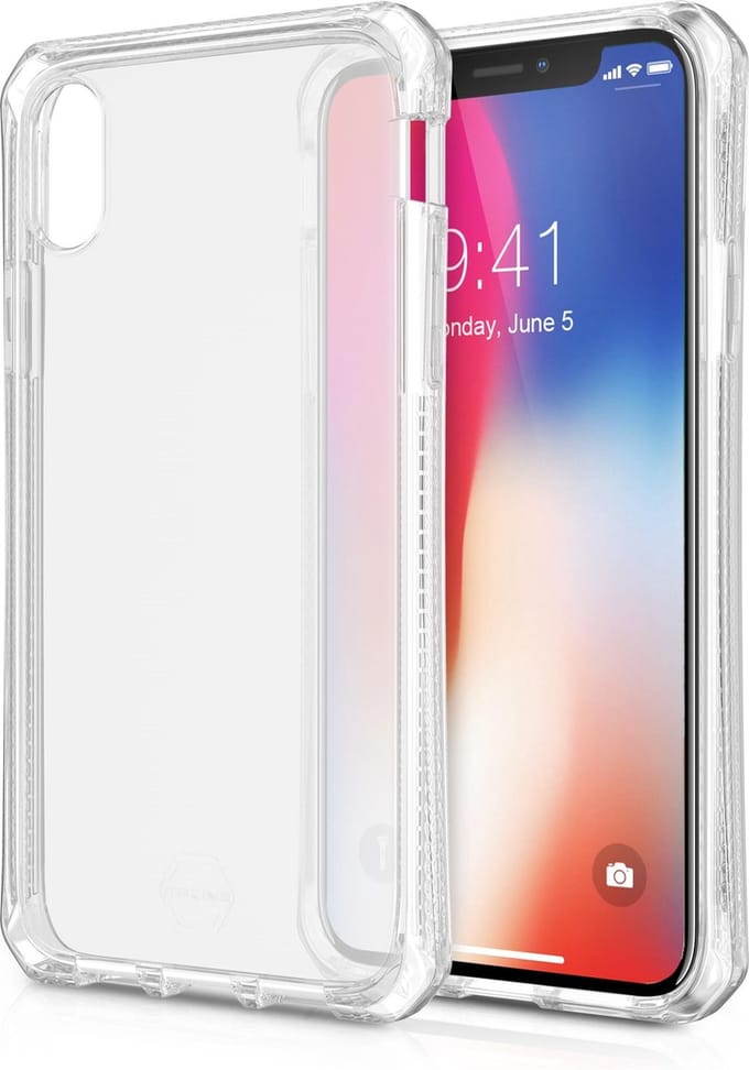 ITSkins Spectrum cover voor Apple iPhone X/Xs- Level 2 bescherming - Transparant