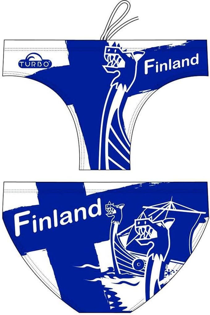 Turbo Finland Viking Zwemslip Blauw L Man