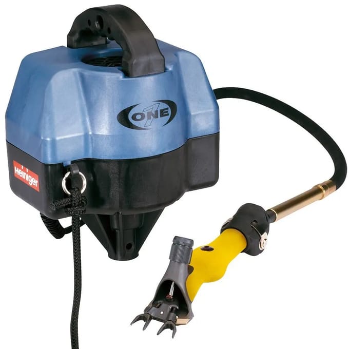 Heiniger ONE – Professioneel scheersysteem met hangmotor, flexibele arm 200 cm en Icon-handstuk