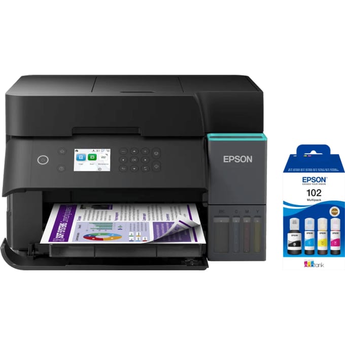 Epson EcoTank ET-3950 + 1 set extra inktflesjes