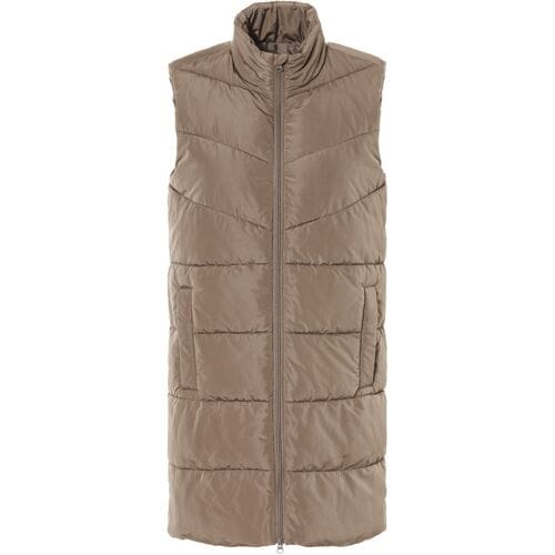 ESMARA Lange dames bodywarmer (Bruin, XS (32/34))