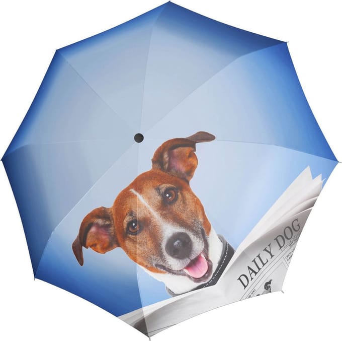 doppler paraplu Modern.Art Magic Daily Dog blauw