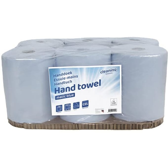 Handdoekrol Cleaninq H1 Matic 2-laags 6x150m blauw