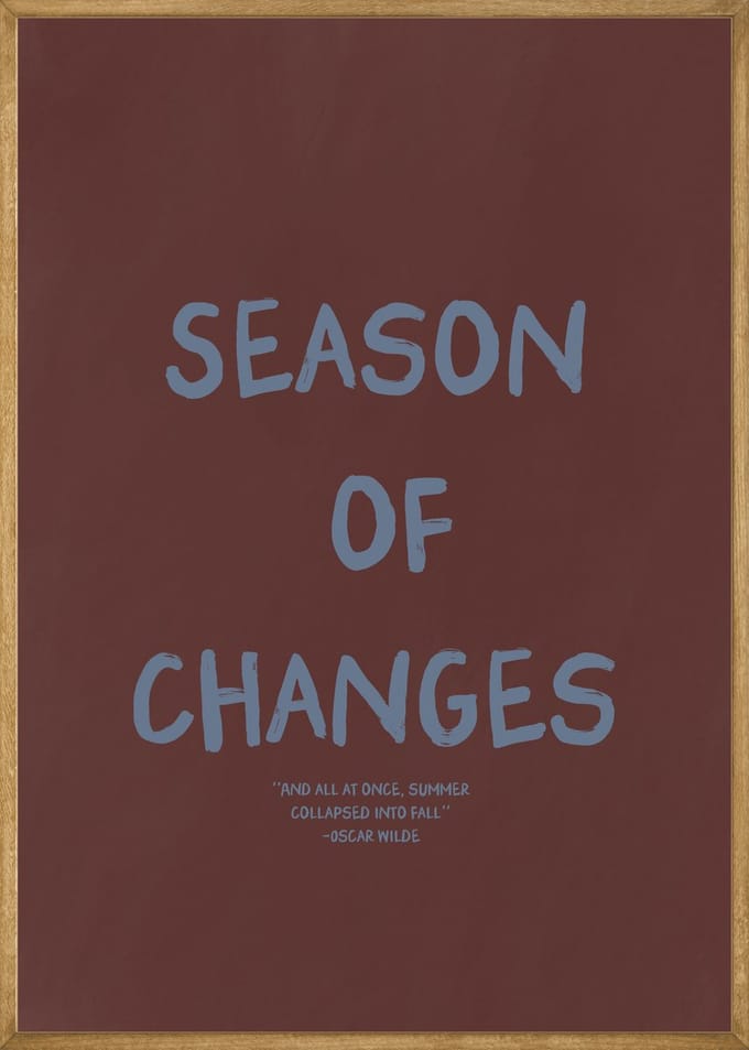 Season of Changes Poster - 21x30 cm