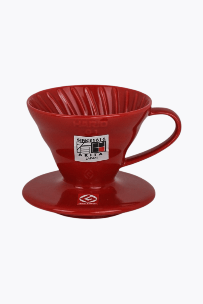Hario V60 Dripper 01 keramisch koffiefilter (handfilter) rood