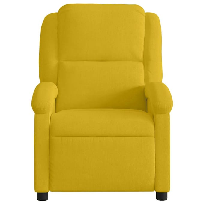 vidaXL - Fauteuil - verstelbaar - fluweel - geel
