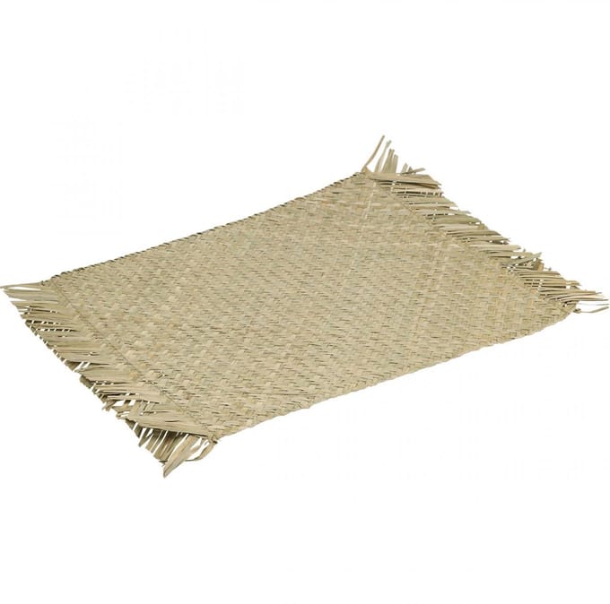 Placemat zeegras rechthoekig tafeldecoratie waterhyacint natuur 33×48c