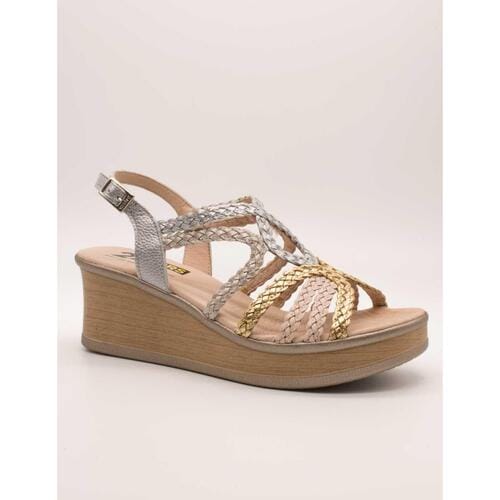 Sandalen met sleehak 24 Hrs 26797 Combi Met