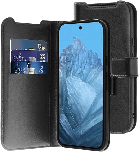 BeHello Google Pixel 9 Pro XL Hoesje - Wallet Case - Google Pixel 9 Pro XL Hoesje Bookcase van Ecologisch Plastic - Zwart