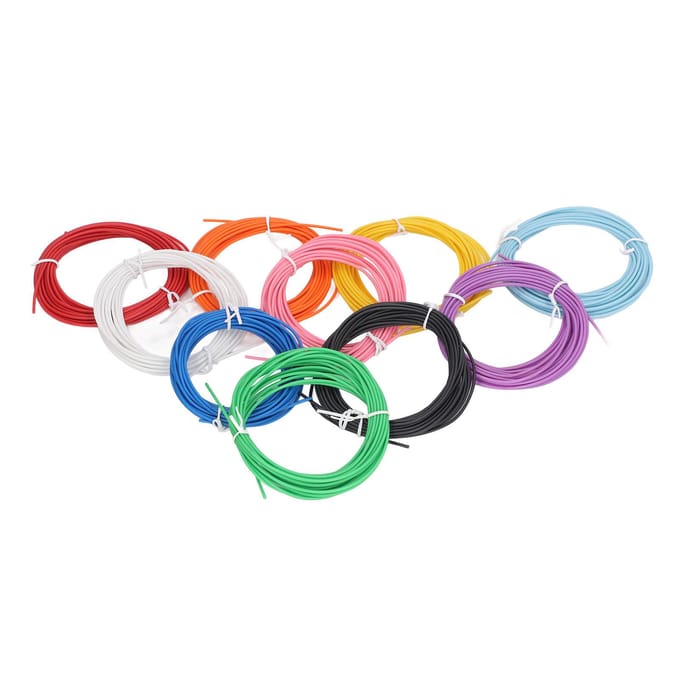 10 Kleur 3D Pen PCL Filament Navulling 1.75mm Lage Temperatuur Helder 3D Printpen Verbruiksartikelen 5m pink