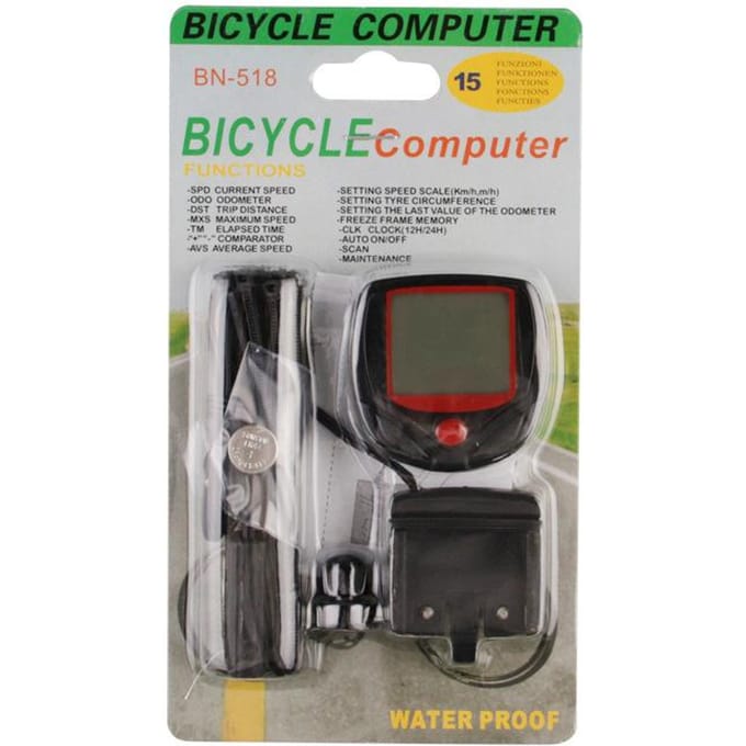 Bergachtige fietscodemeter, fietssnelheidsmeter, enkele fietsstapsnelheidsmeter 548B, hetzelfde type fietsaccessoire white