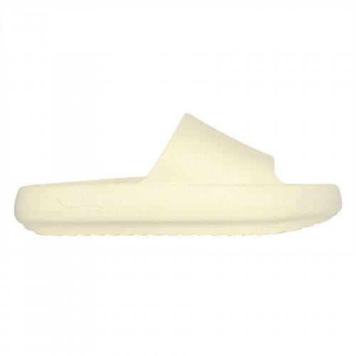 Skechers Dames Enkele Band Arch Fit Platte Slippers (Crème)