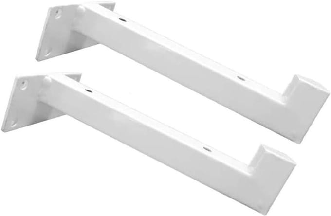 Plankdragers - Wandsteunen - Opbergen Thuis - Zwaar Belastbaar - 30 cm - Wit