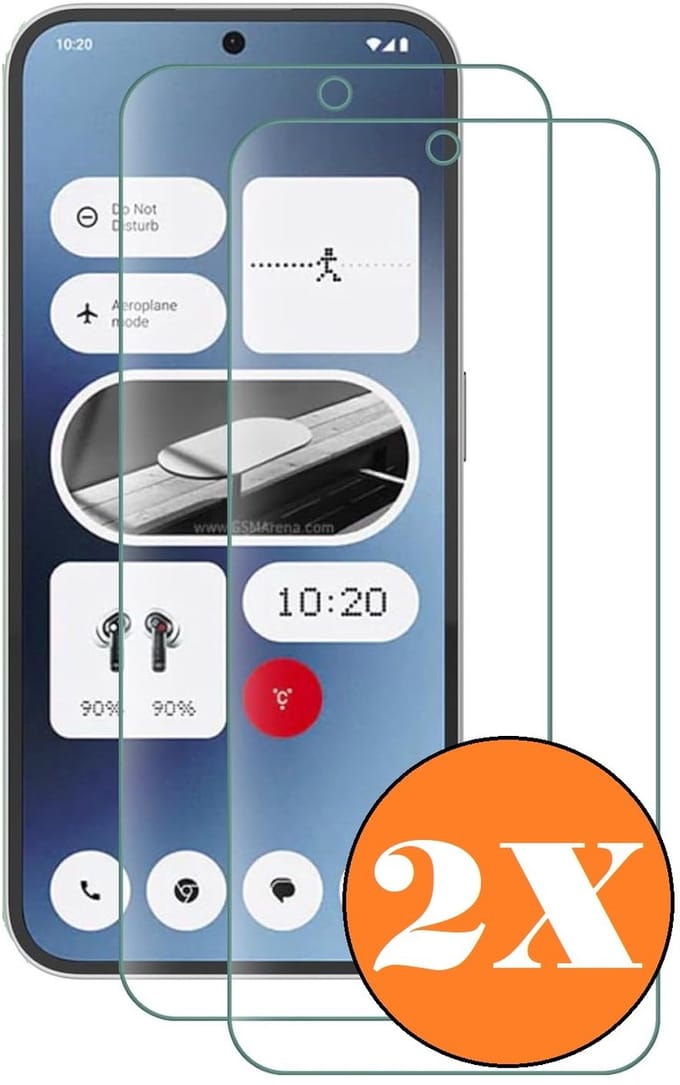 Screenprotector geschikt voor Nothing Phone 2a / 2a Plus - gehard Glas Tempered Glass - 2 Stuks