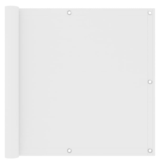 vidaXL - Balkonscherm - 90x500 - cm - oxford - stof - wit