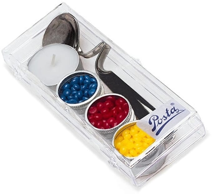 Posta Parellakset | Blauw-Geel-Rood lakparels