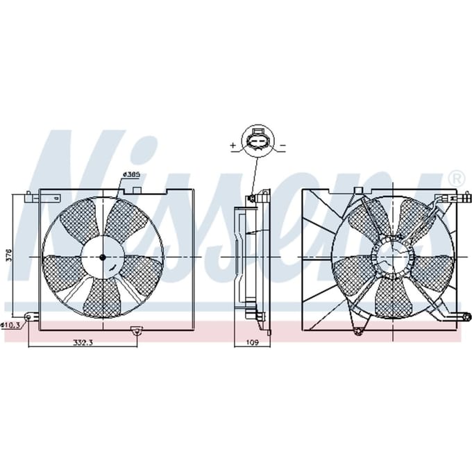 Koelventilatorwiel, motorkoeling NISSENS 85746