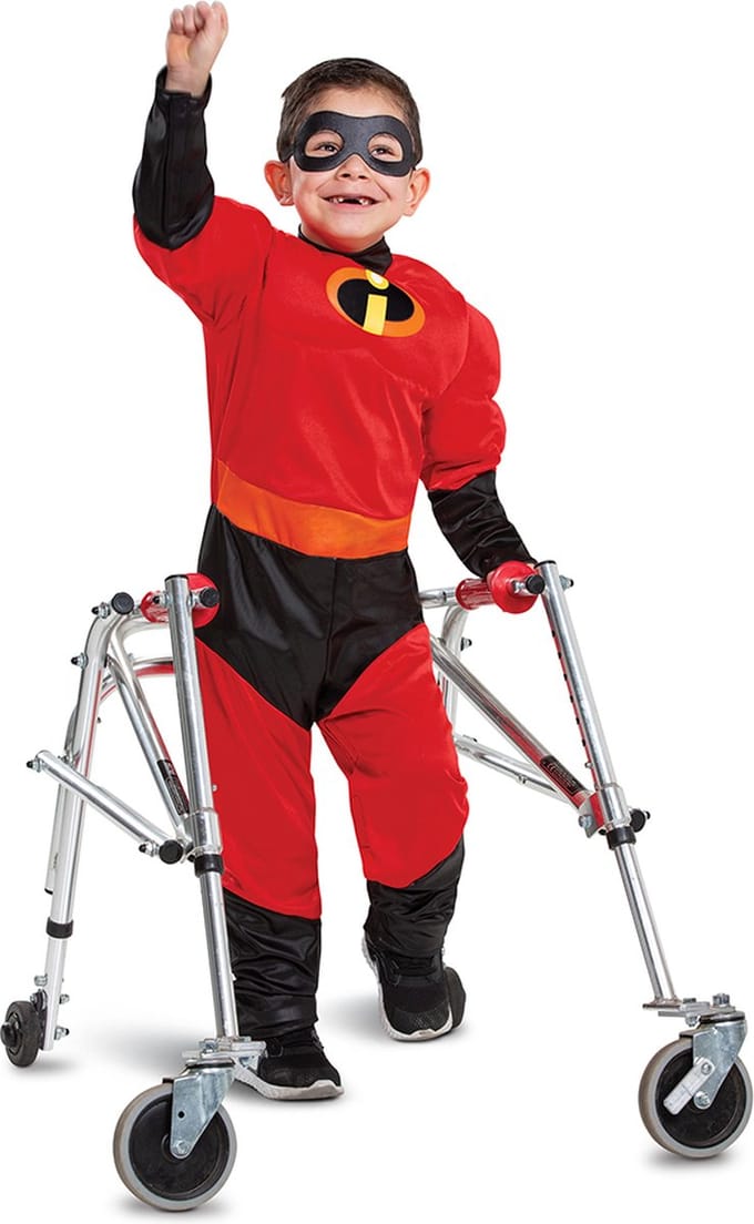 DISNEY/PIXAR - THE INCREDIBLES 2, Dash Adaptive Costume, Maat S (5-6 jaar), Jongens