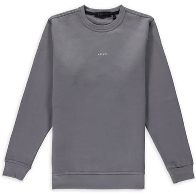 Aspact  Back Logo Sweater Quick Silver Size: XXL | Sweaters Outlet | Unisex | Grijs
