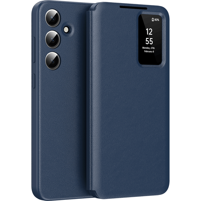 CaseBody Samsung Galaxy S25 Smart Cover Blauw