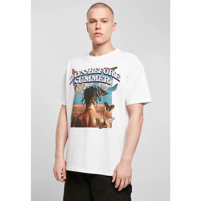 Mister Tee - Days Before Summer Oversize Heren T-shirt - XL - Wit