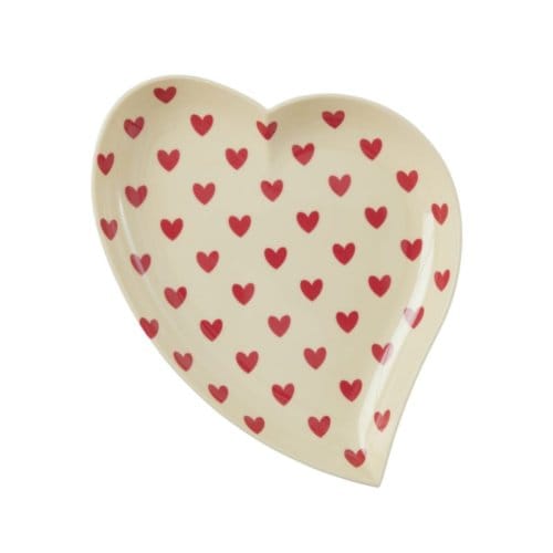 Rice melamine bord hart darling hearts creme