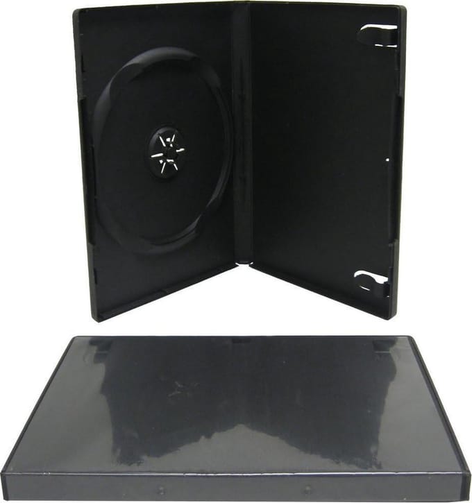 25 x DVD Jewel Case met Foil - Black - Network Trading