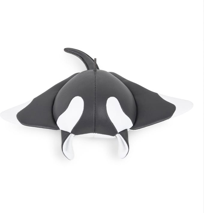 Zuny Manta Mito-Donkergrijs-Paperweight