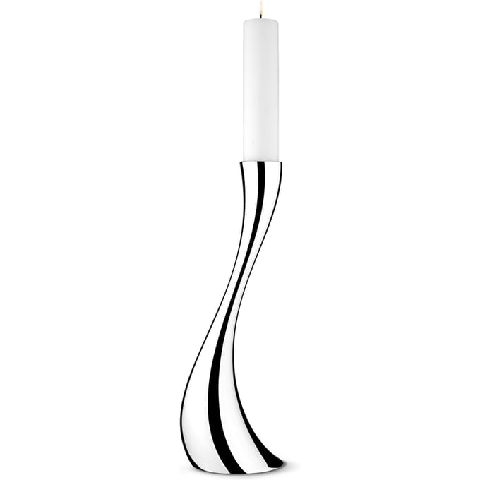 Georg Jensen Cobra Staande kandelaar - gepolijst roestvrij staal - medium
