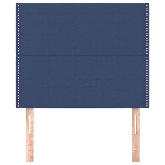 vidaXL Hoofdbord blauw 90x5x118/128 cm stof