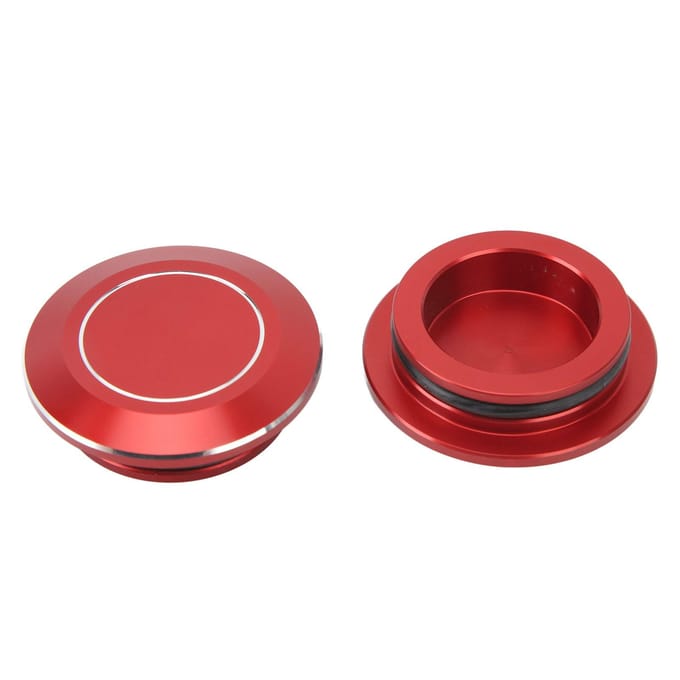 2 stuks Motorfiets Frame Gat Afdekking CNC Aluminium Stofdicht Frame Gat Pluggen voor CMX1100 Rood