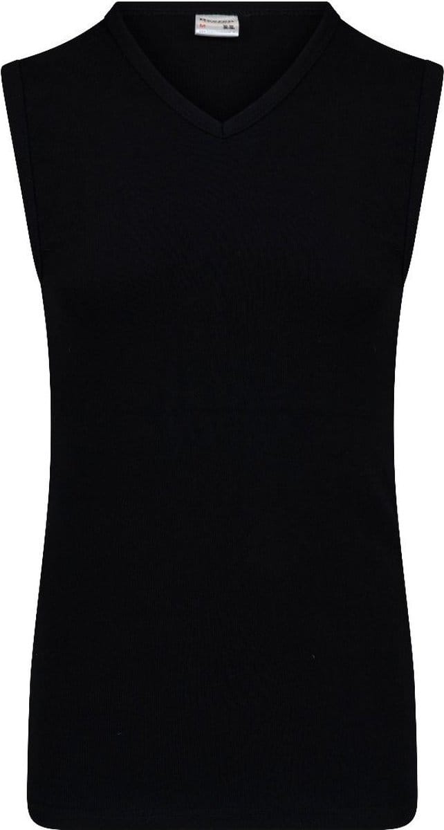 Beeren heren mouwloos shirt V-hals  - M  - Zwart