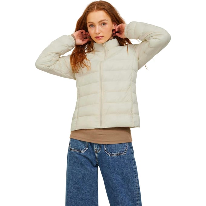 JJXX Dames/Dames Gewatteerde Pufferjas (Parelmoer)