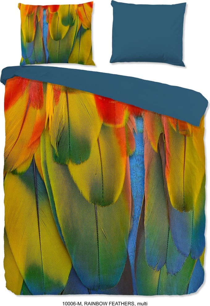 Pure Dekbedovertrek "veren" - Multi - (200x200/220 cm) - Microfiber