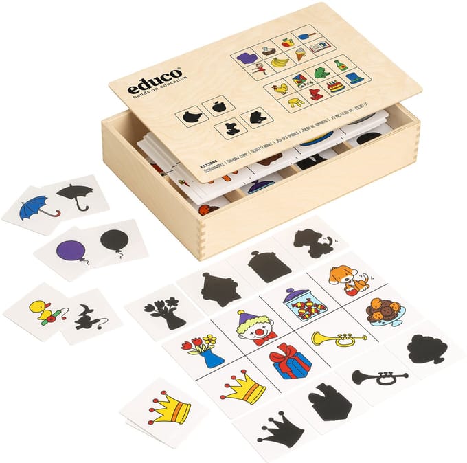 Schaduw herkennen - Educo - Spelkist - TOONBEELD