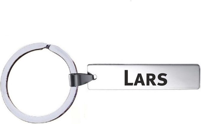 Sleutelhanger Met Naam - Lars - RVS