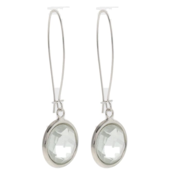 Behave - Oorbellen - Dames - Zilverkleur - Elegant - Met Steen