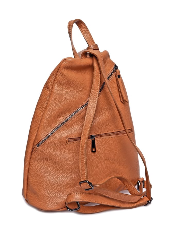 Luisa Vannini Brown Rundleer Tas