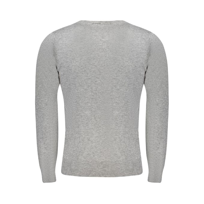 Cavalli Class Grijs Viscose Herenpullover