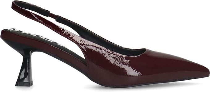Sacha - Dames - Bordeaux lak slingback pumps - Maat 41