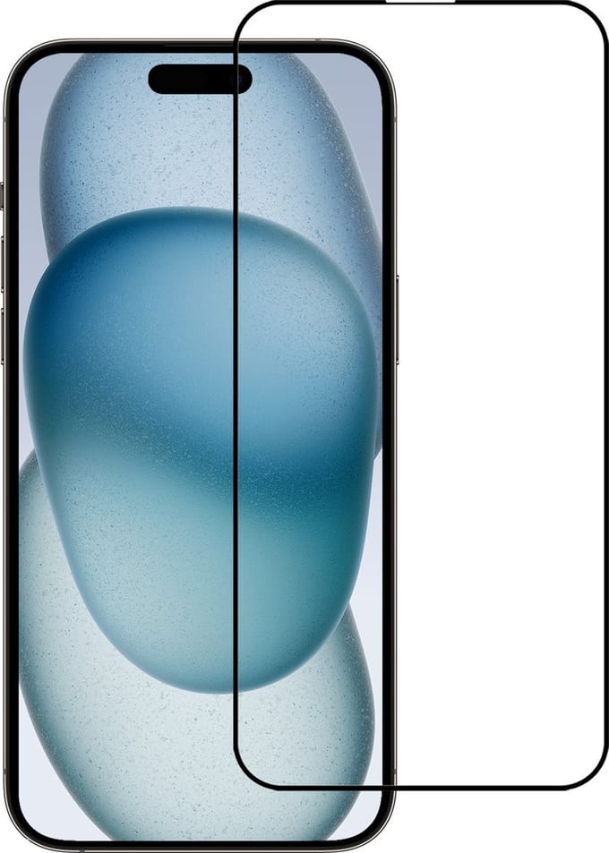 Screenprotector - Geschikt voor Apple iPhone 15 - Full Cover - Beschermglas - Gehard Glas - Tempered Glass - Screen Protector