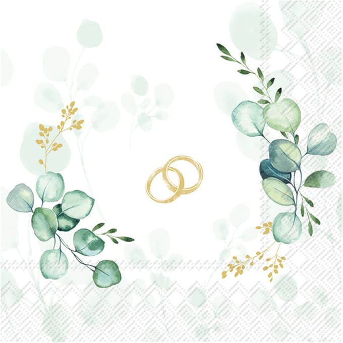 Servet "Eucalyptus Wedding"