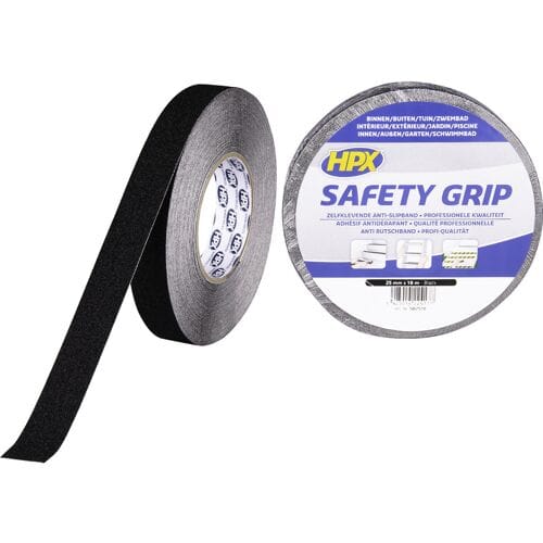 Anti-slip tape  - zwart 25mm x 18m