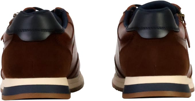 Laken lage sneakers met veters
