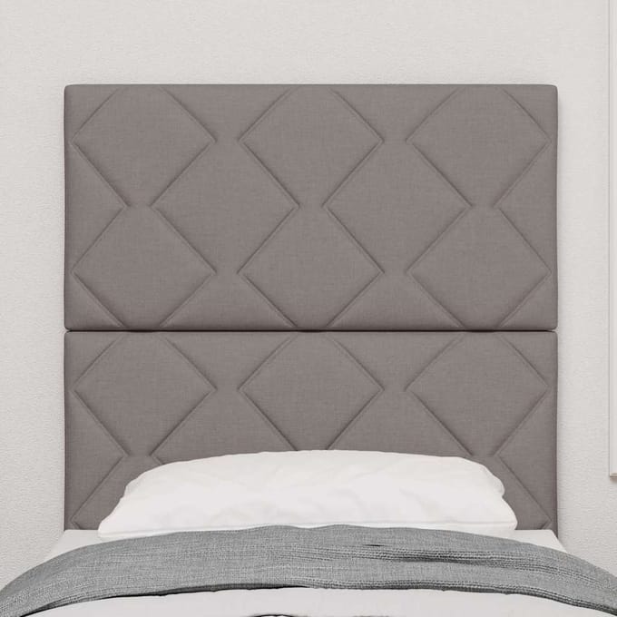 vidaXL - Hoofdbord - Taupe - 80 - cm - Stof
