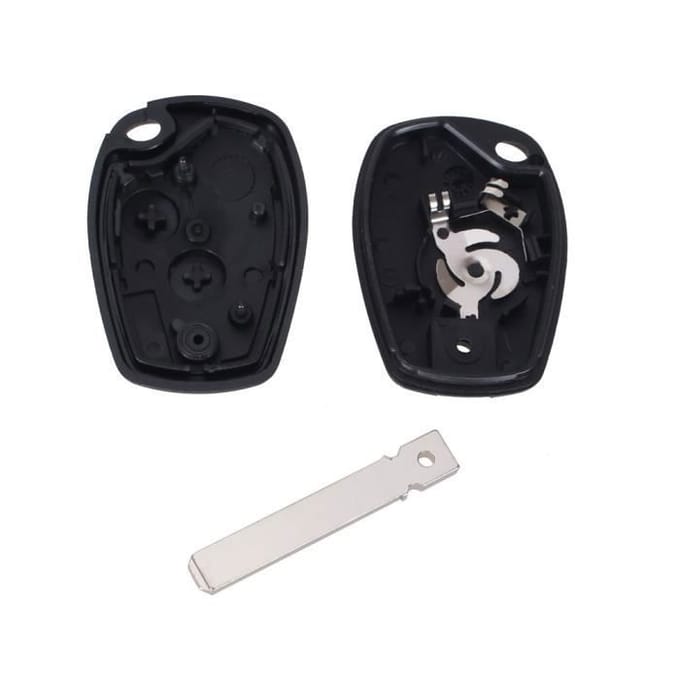Coque Clé pour Renault Clio 3 Kangoo Master Modus Trafic Twingo Wind - Plip clé télécommande 2 Boutons black
