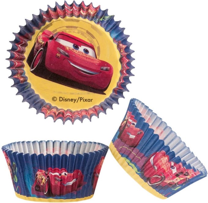 DEKORA - 25 Cars cupcake vormpjes